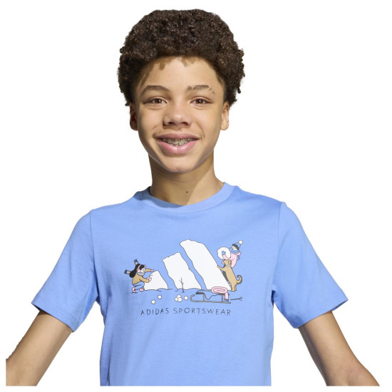 Adidas Παιδική κοντομάνικη μπλούζα WInter Sports Graphic Tee
